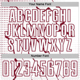 Custom White Crimson Lightning Sports Sublimation Soccer Uniform Jersey