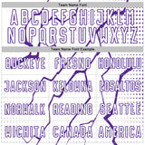 Custom White Purple Lightning Sports Sublimation Soccer Uniform Jersey