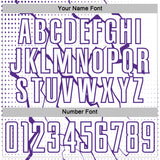 Custom White Purple Lightning Sports Sublimation Soccer Uniform Jersey