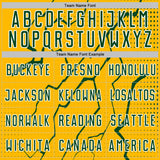 Custom Gold Green-White Lightning Sports Sublimation Soccer Uniform Jersey