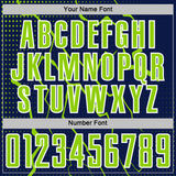 Custom Navy Neon Green-White Lightning Sports Sublimation Soccer Uniform Jersey