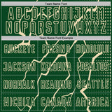 Custom Green Cream Lightning Sports Sublimation Soccer Uniform Jersey