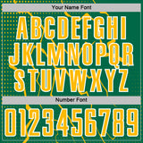 Custom Kelly Green Gold-White Lightning Sports Sublimation Soccer Uniform Jersey