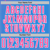 Custom Powder Blue Pink-White Lightning Sports Sublimation Soccer Uniform Jersey