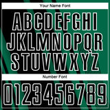Custom Kelly Green Black-White Lines Sports Sublimation Soccer Uniform Jersey