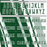 Custom White Green Lines Sports Sublimation Soccer Uniform Jersey