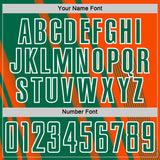 Custom Orange Kelly Green-White Lines Sports Sublimation Soccer Uniform Jersey