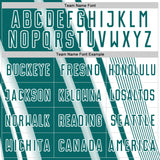 Custom White Teal Lines Sports Sublimation Soccer Uniform Jersey