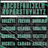 Custom Black Kelly Green-White Lines Sports Sublimation Soccer Uniform Jersey