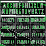 Custom Black Grass Green-White Lines Sports Sublimation Soccer Uniform Jersey