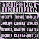 Custom Black Light Purple-White Lines Sports Sublimation Soccer Uniform Jersey