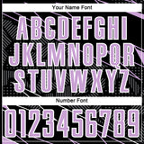 Custom Black Light Purple-White Lines Sports Sublimation Soccer Uniform Jersey