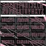 Custom Black Light Pink Lines Sports Sublimation Soccer Uniform Jersey