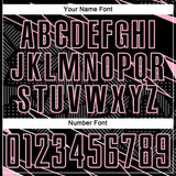 Custom Black Light Pink Lines Sports Sublimation Soccer Uniform Jersey