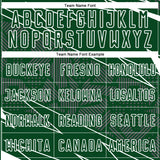 Custom Green White Lines Sports Sublimation Soccer Uniform Jersey