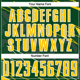 Custom Green Yellow-White Lines Sports Sublimation Soccer Uniform Jersey