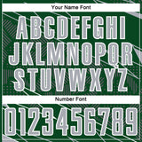 Custom Green Gray-White Lines Sports Sublimation Soccer Uniform Jersey