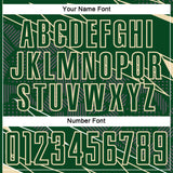 Custom Green Cream Lines Sports Sublimation Soccer Uniform Jersey