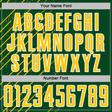 Custom Green Yellow-White Lines Sports Sublimation Soccer Uniform Jersey