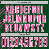 Custom Green Pink-White Lines Sports Sublimation Soccer Uniform Jersey