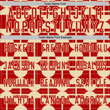 Custom Red Cream Geometric Shapes Sports Sublimation Soccer Uniform Jersey