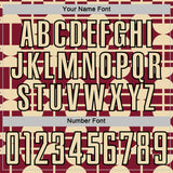 Custom Crimson Cream-Black Geometric Shapes Sports Sublimation Soccer Uniform Jersey