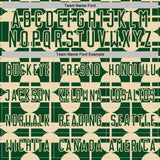 Custom Green Cream Geometric Shapes Sports Sublimation Soccer Uniform Jersey