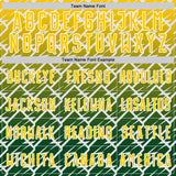 Custom Yellow Green-White Lightning Sports Sublimation Soccer Uniform Jersey