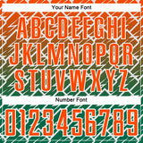 Custom Orange Kelly Green-White Lightning Sports Sublimation Soccer Uniform Jersey