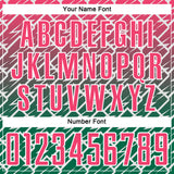 Custom Neon Pink Kelly Green-White Lightning Sports Sublimation Soccer Uniform Jersey