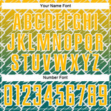 Custom Gold Teal-White Lightning Sports Sublimation Soccer Uniform Jersey