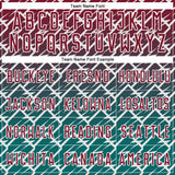 Custom Crimson Teal-White Lightning Sports Sublimation Soccer Uniform Jersey