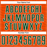 Custom Orange Green-White Wavy Lines Sports Sublimation Soccer Uniform Jersey
