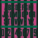 Custom Black Pink-Kelly Green Pinstripe Line Sports Sublimation Soccer Uniform Jersey