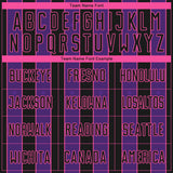 Custom Black Purple-Pink Pinstripe Line Sports Sublimation Soccer Uniform Jersey