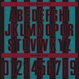 Custom Black Teal-Crimson Pinstripe Line Sports Sublimation Soccer Uniform Jersey
