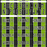 Custom Black Neon Green-White Pinstripe Line Sports Sublimation Soccer Uniform Jersey