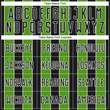 Custom Black Aurora Green-White Pinstripe Line Sports Sublimation Soccer Uniform Jersey