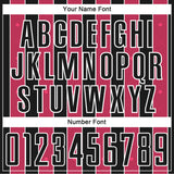 Custom Black Neon Pink-White Pinstripe Line Sports Sublimation Soccer Uniform Jersey