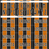 Custom Black Bay Orange-White Pinstripe Line Sports Sublimation Soccer Uniform Jersey