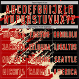 Custom Black Red-Cream Abstract Fragment Art Splash Sports Sublimation Soccer Uniform Jersey