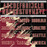 Custom Black Crimson-Cream Abstract Fragment Art Splash Sports Sublimation Soccer Uniform Jersey