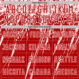 Custom Red White Splash Sports Sublimation Soccer Uniform Jersey