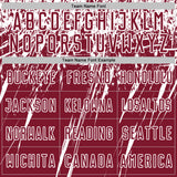 Custom Crimson White Splash Sports Sublimation Soccer Uniform Jersey