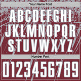 Custom Burgundy White-Gray Splash Sports Sublimation Soccer Uniform Jersey