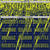 Custom Navy Neon Yellow Splash Sports Sublimation Soccer Uniform Jersey
