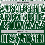 Custom Green White Splash Sports Sublimation Soccer Uniform Jersey