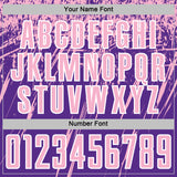 Custom Purple Light Pink-White Splash Sports Sublimation Soccer Uniform Jersey