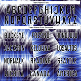 Custom Black Royal-White Lines Sports Sublimation Soccer Uniform Jersey