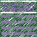 Custom Green Purple-White Line Sports Sublimation Soccer Uniform Jersey
